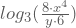 log_{3}(\frac{8\cdot x^4}{y \cdot6})