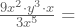 \frac{9x^2 \cdot y^3 \cdot x}{3x \cdoty^5}=